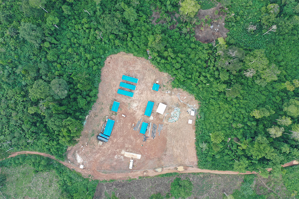 Aerial photo of the Abujar project in its early stages.