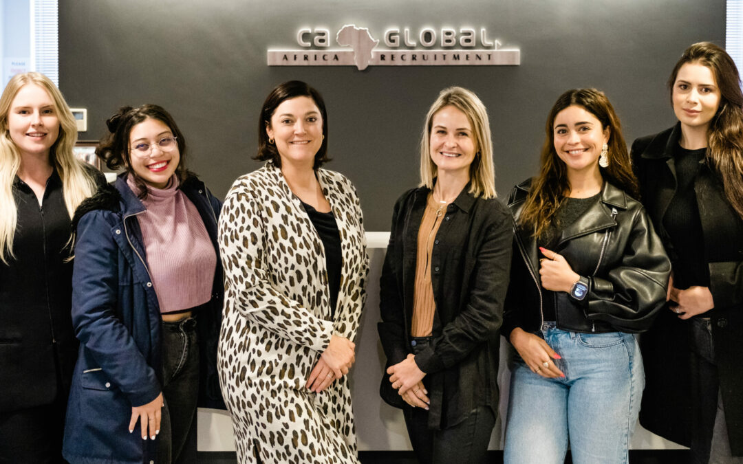 The women from the CA Mining team posing alongside Shani